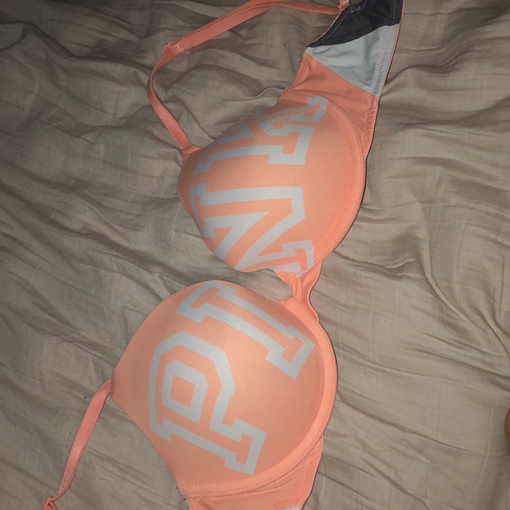 Pink bra!